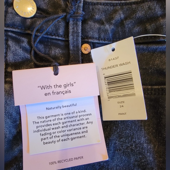 Anthropologie Avec Les Filles HighWaist Sculpted Flare ThunderWash Jeans Size 24 - Picture 9 of 13